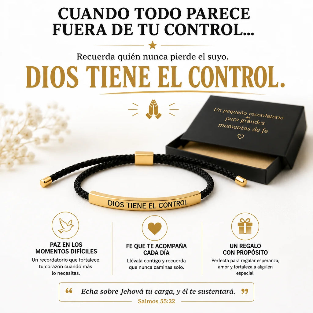 Pulsera Cristiana DIOS TIENE EL CONTROL